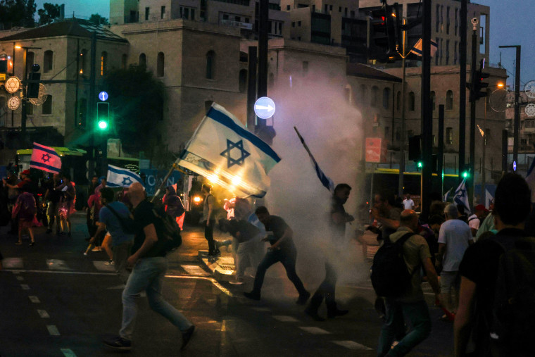 Protests against Netanyahu's government in Jerusalem