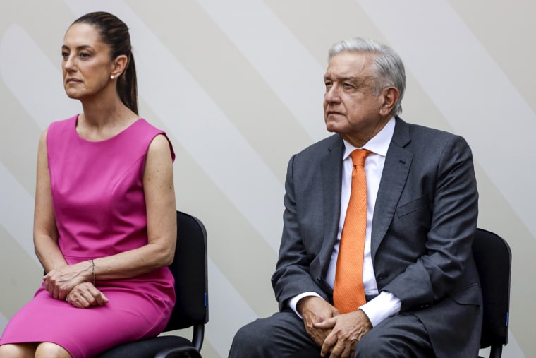 Andrés Manuel López Obrador and Claudia Sheinbaum Pardo