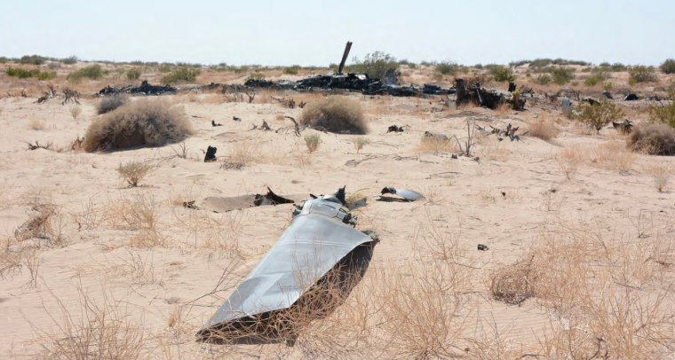 Debris scattered on the ground