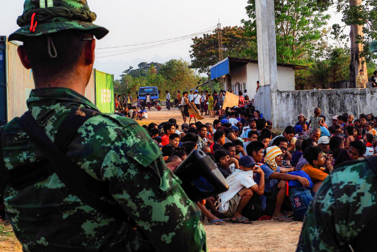 Karen KNLA and PDF forces raided the army's 275th military garrison in Myawady town, prompting more than 100 soldiers to attempt to flee to Thailand across Friendship Bridge No. 2.