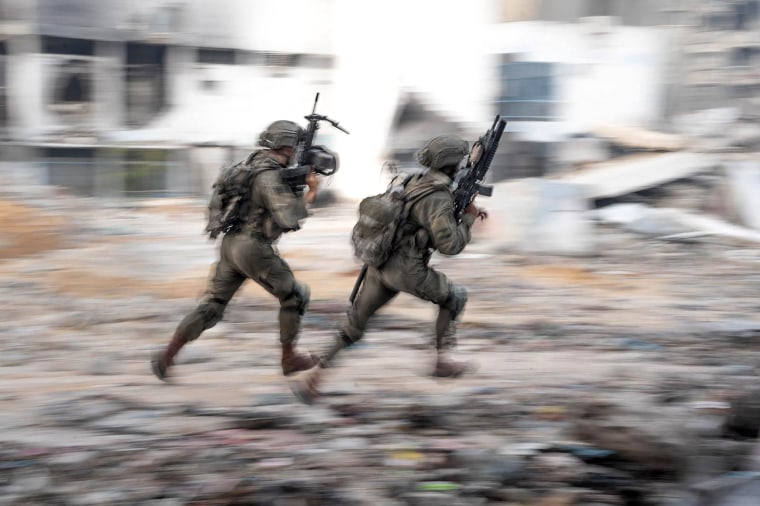 Israeli soldiers during operations in the Gaza Strip in a photo released on May 31, 2024.