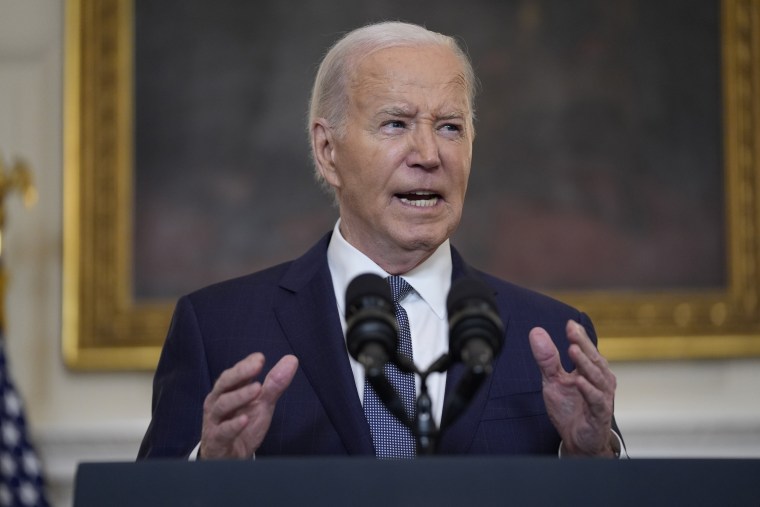 Joe Biden speaks from the White House State Dining Room about former President Donald Trump's hush money trial verdict and the Middle East.