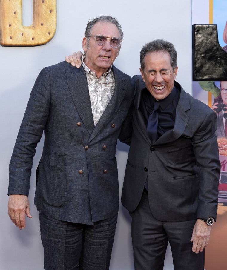 Jerry Seinfeld and Michael Richards
