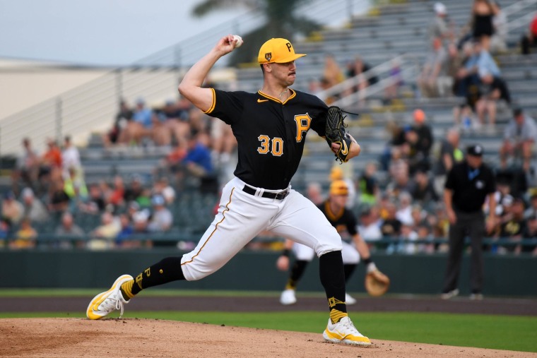 Paul Skenes in spring training Spring Breakout game in March.