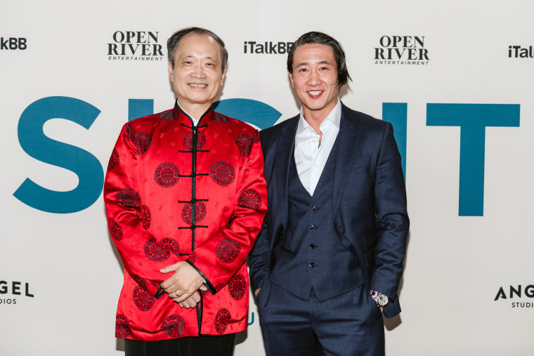 Dr. Ming Wang and Terry Chen at the premiere of "Sight" on May 8, 2024 in Richmond Hill, Ontario. 