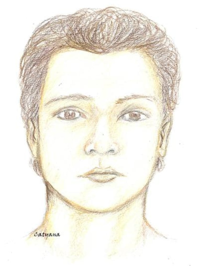 An artist sketch of "Paratrooper" John Doe.