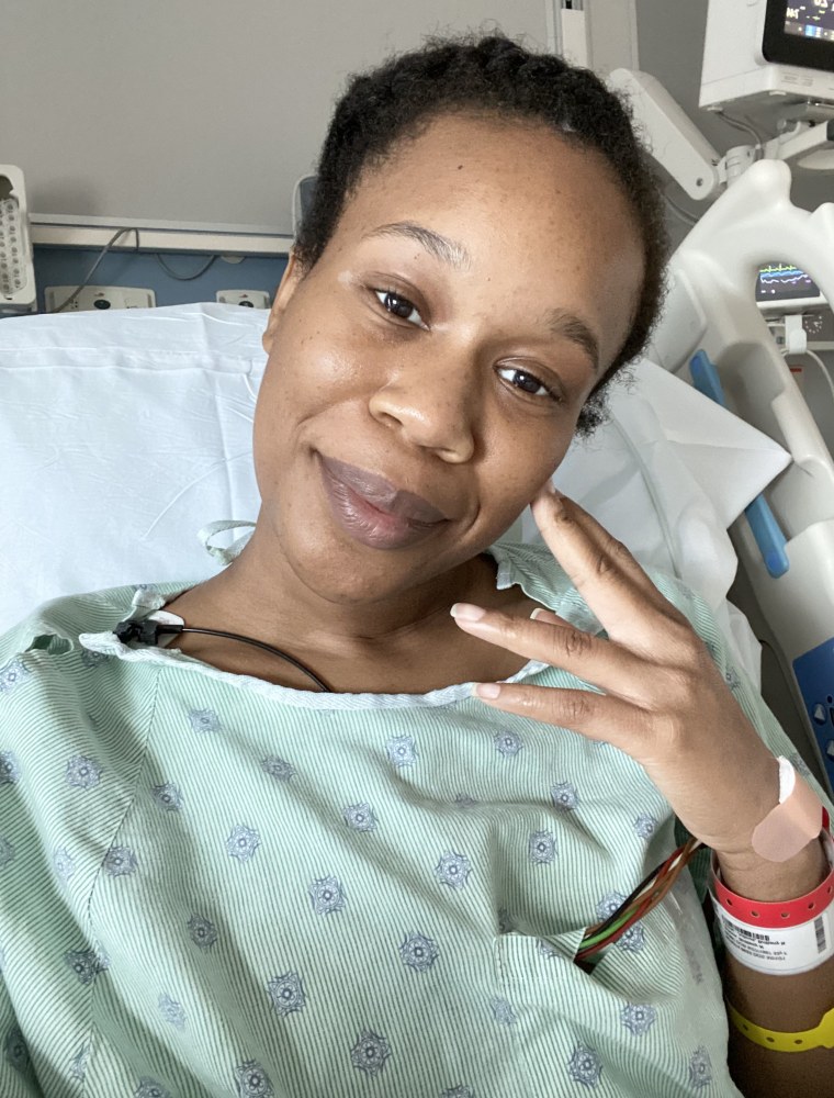 Britt Julious in hospital