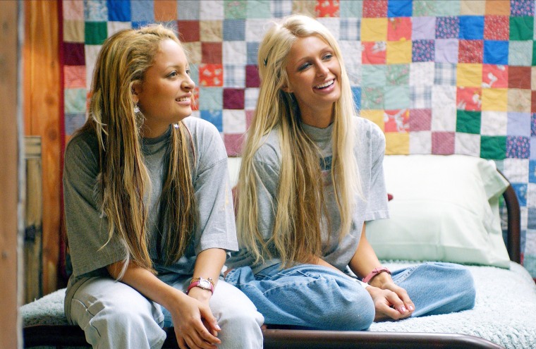 Nicole Richie and Paris Hilton in "The Simple Life" in 2003.
