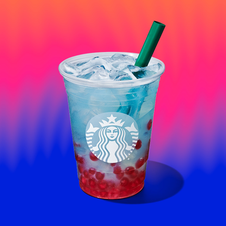 The Summer-Berry Lemonade Starbucks Refreshers Beverage.