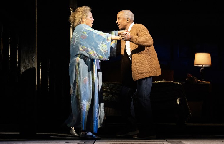 Maryann Plunkett and Dorian Harewood star as the "older" versions of Allie and Noah in the Broadway musical "The Notebook." 