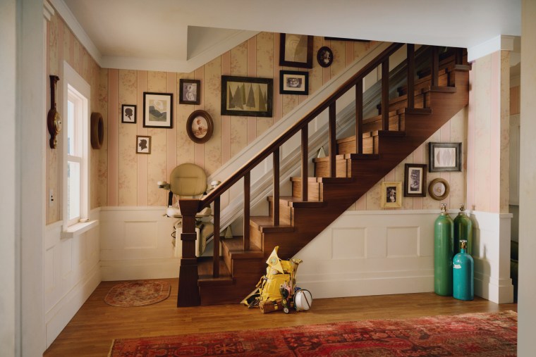 The inside of the "Up!" Airbnb.