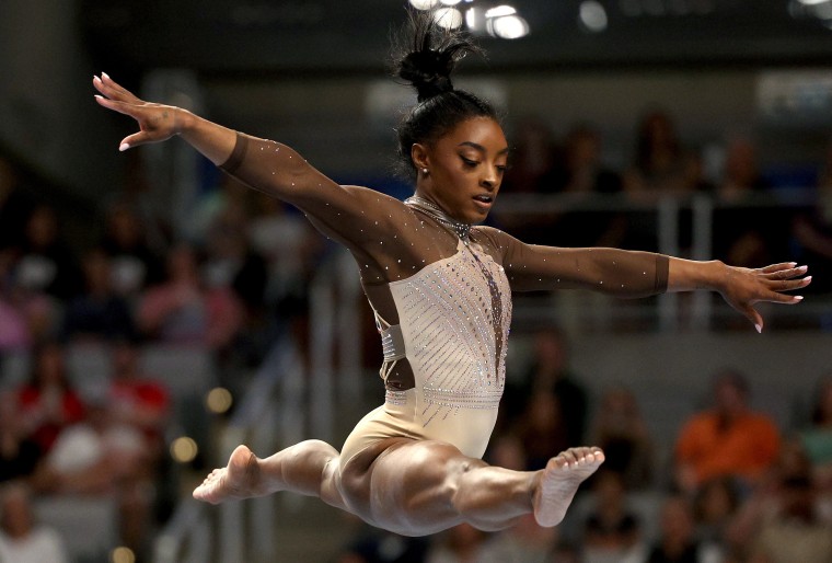 Simone Biles wins record ninth national championship and qualifies for Olympic trials