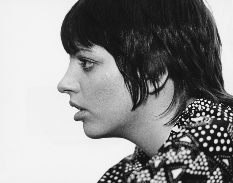 A profile portrait of Liza Minnelli