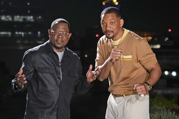 Martin Lawrence, left, and Will Smith strike a pose