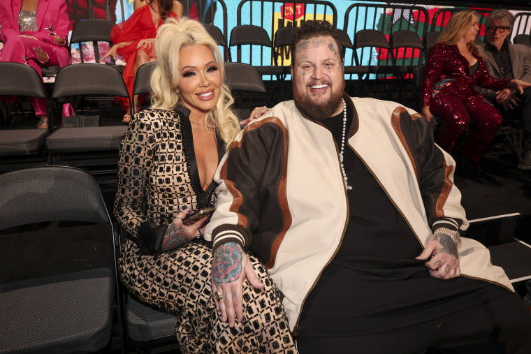 Bunnie XO and Jelly Roll sitting at the 2024 CMT Music Awards held at the Moody Center in Austin, Texas