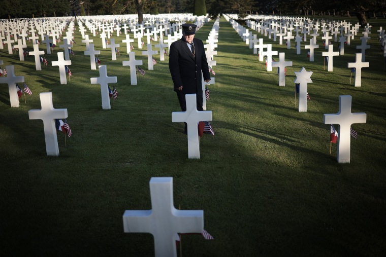 D-Day 80th Anniversary Ceremony At Normandy American Ceremony