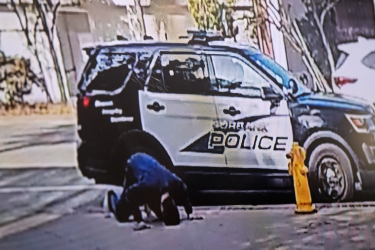 L.A. City Council President Paul Krekorian show video of Burbank Police dropping off an injured and disoriented homeless man in front of Krekorian's North Hollywood district office