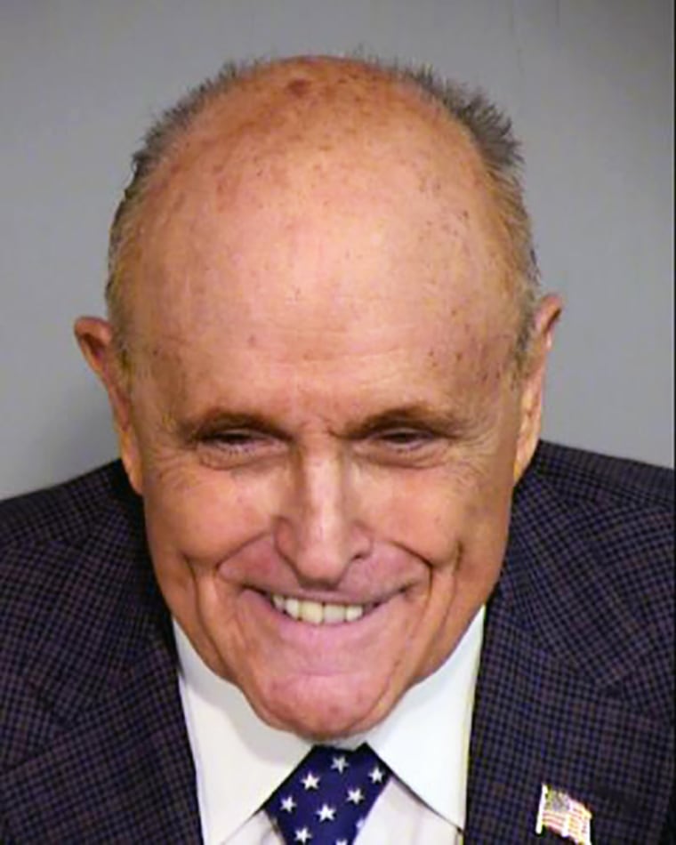 Rudy Giuliani Mugshot Released for AZ "Fake Voters" If you smile smiling