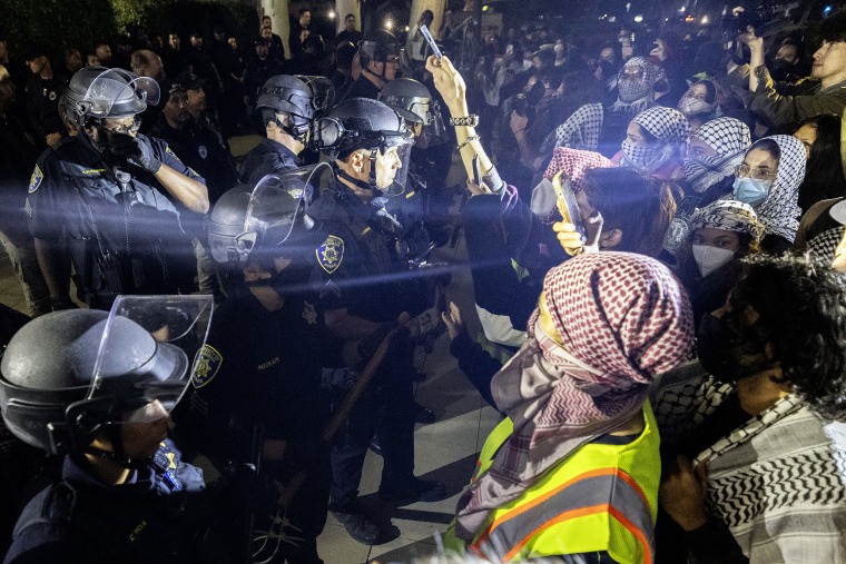 Several protesters were arrested by UCLA police following a new attempt to set up an encampment on the University campus.