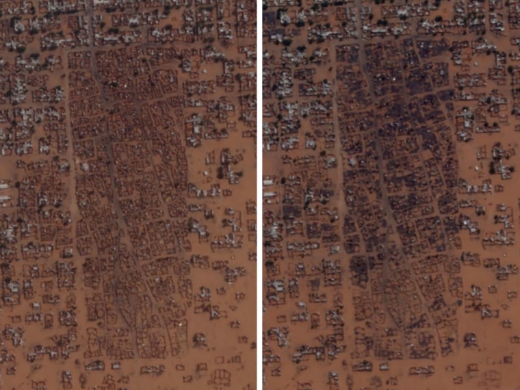 Sudan burned settlements