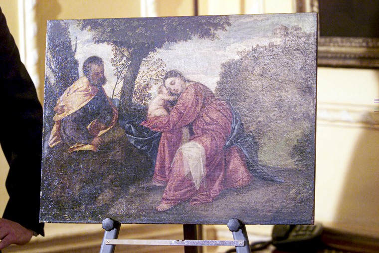 Titian’s Rest on the Flight into Egypt.