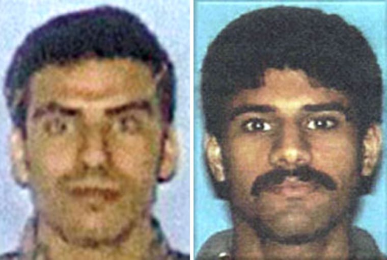 9/11 hijackers Khalid al-Mihdhar, left, and Nawaf al-Hazmi.
