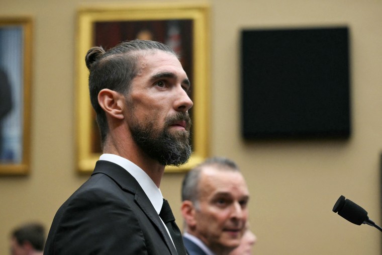 Image: Allison Schmitt Michael Phelps sworn in testimony