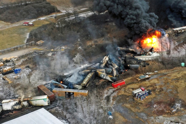 chemical burn-off was not necessary after ohio train derailment, ntsb concludes