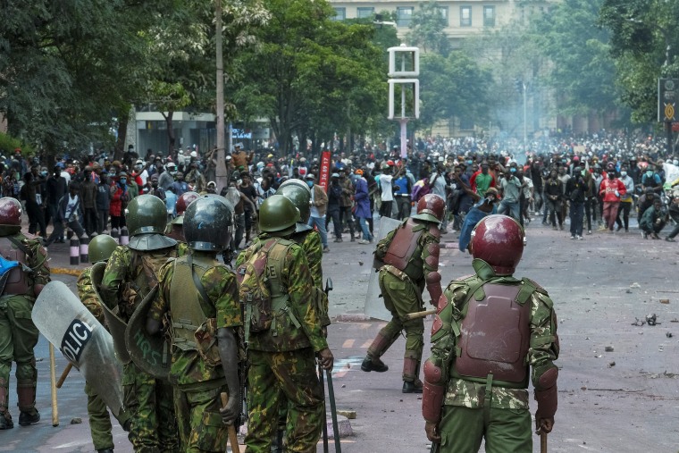Kenya's President William Ruto vowed to take a tough line against "violence and anarchy" on Tuesday after protests against his government's proposed tax hikes turned deadly and demonstrators ransacked parliament. 