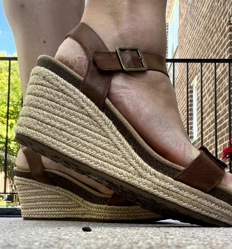 To support her arches and give overall comfort to her feet, Sparaco prefers wearing these wedges over other wedge and heel options.