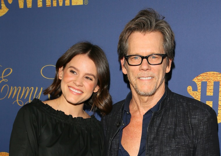 Kevin Bacon and daughter Sosie Bacon on the red carpet