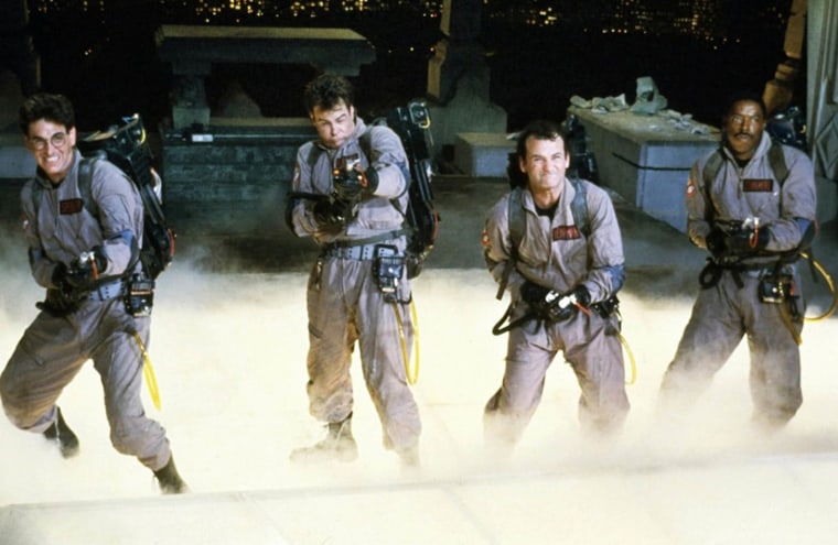 "Ghostbusters" stars Harold Ramis, Dan Aykroyd, Bill Murray and Ernie Hudson.