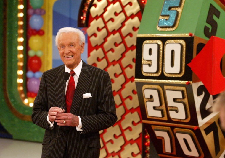 Bob Barker hosting "The Price is Right."