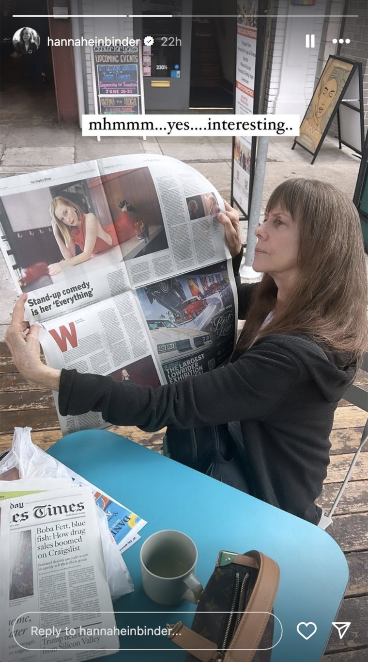 Hannah Einbinder Shares Pics Of Mom Laraine Newman Reacting To Her Cover  Story