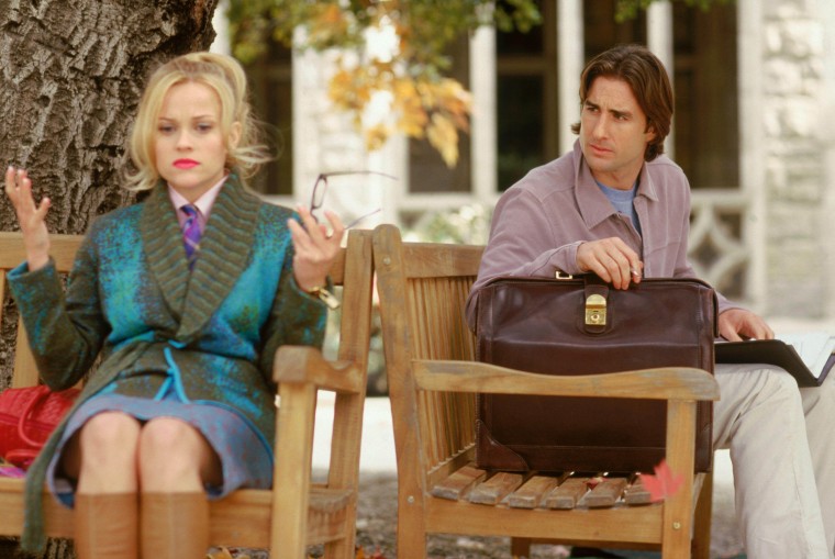 Reese Witherspoon and Luke Wilson in Legally Blonde.