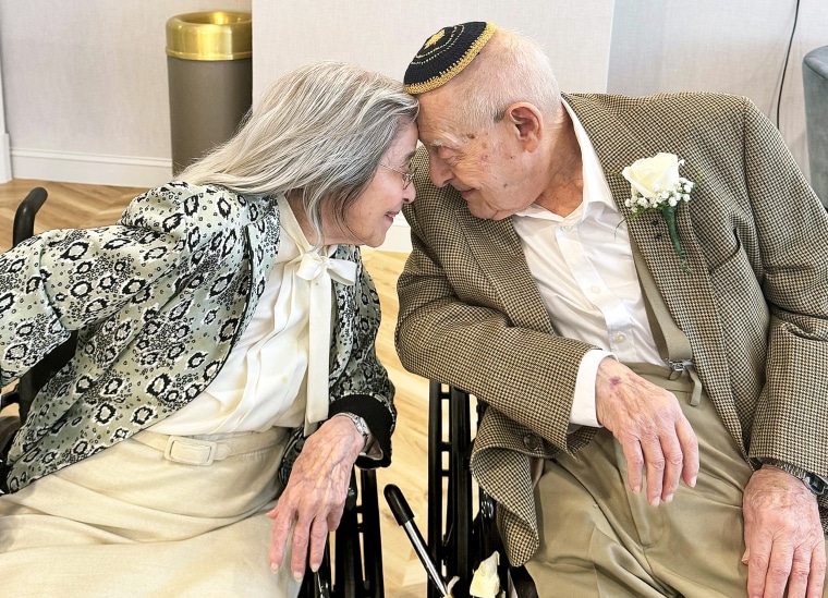 Marjorie Fiterman and Bernie Littman on their wedding day.