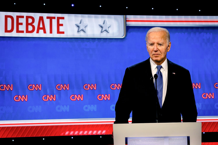 President Joe Biden during the first presidential debate