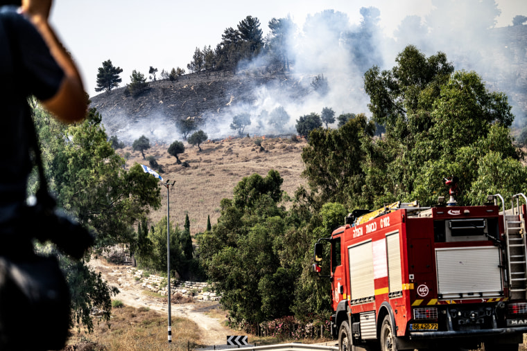 Israeli firefighters.