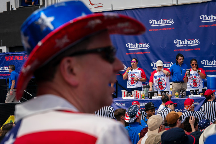 Speed Eaters Compete In Nathan's Annual Hot Dog Eating Contest