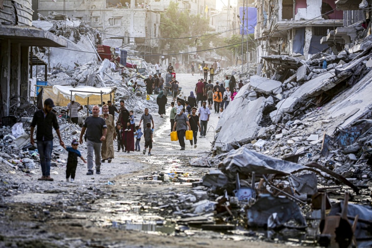 Palestinians on the Gaza Strip.