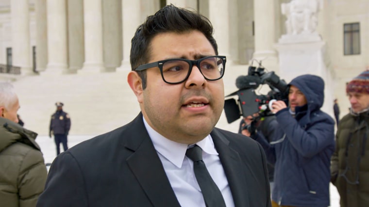 Luis outside the Supreme Court after the oral arguments in the UC Regents DACA case on Nov. 12, 2019.