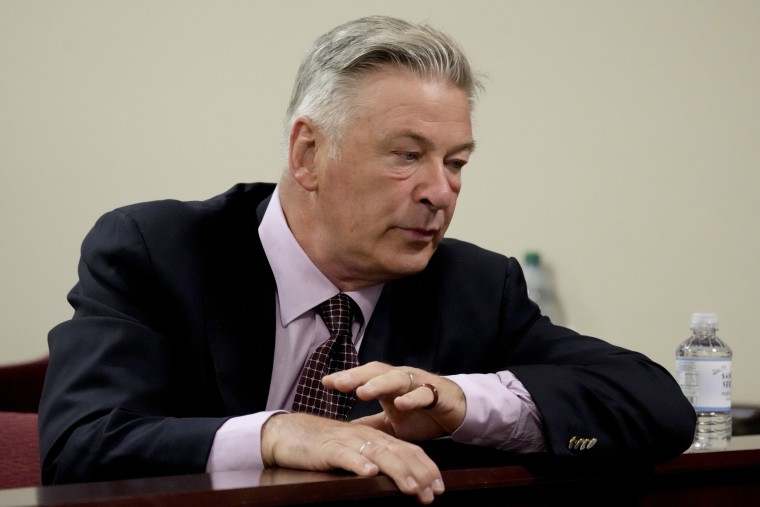 Top Stories Tamfitronics Actor Alec Baldwin listens during his hearing at Santa Fe County District Court on July 10, 2024 in Santa Fe, N.M.