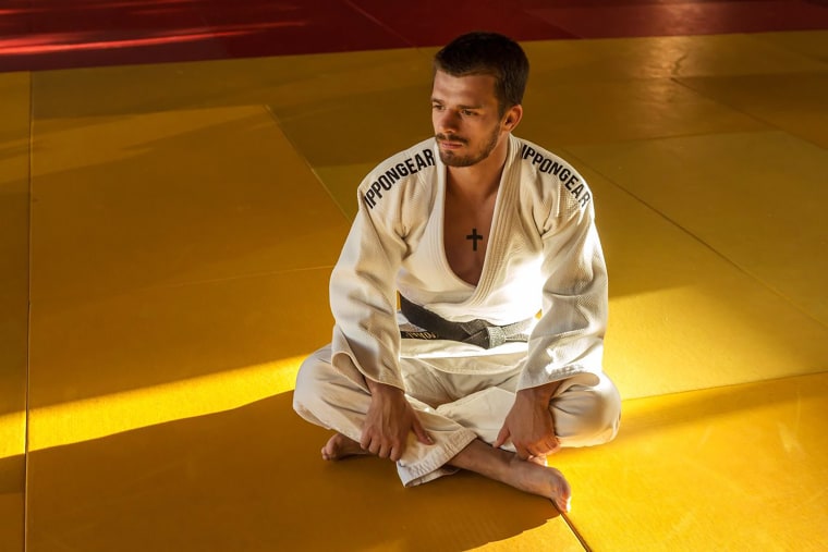 Bogdan Iadov, 27, after a training session in Kyiv in September. 