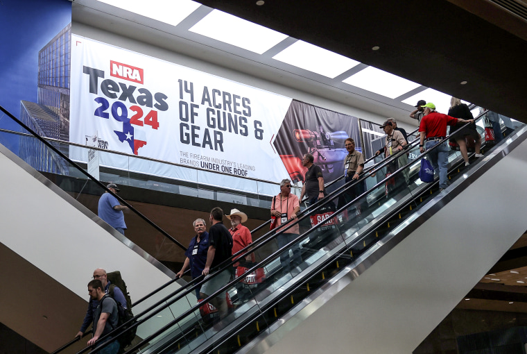 Politicians and gun enthusiasts attend NRA annual meeting in Dallas