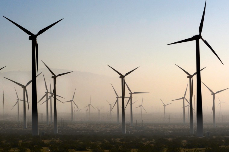 San Gorgonio Pass Wind Farm in Palm Springs, California