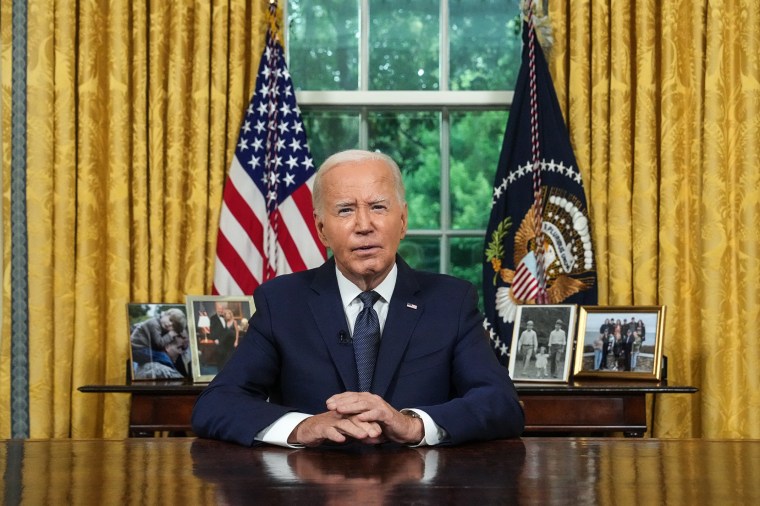 Image: President Biden Addresses The Nation From The White House Oval Office
