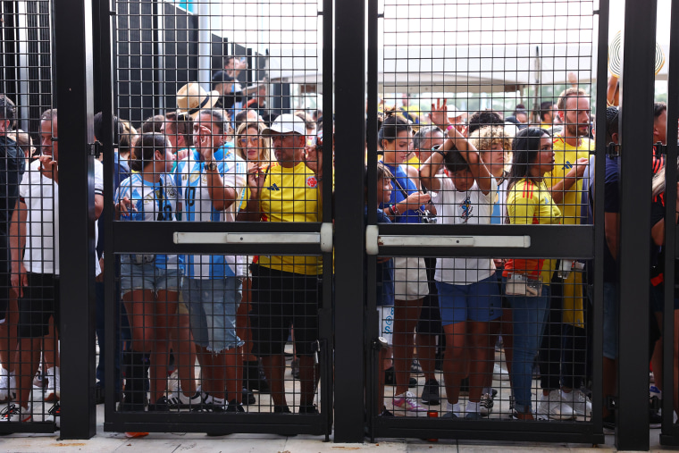 Some ticketed fans kept out of mayhem-marred Copa America  title match