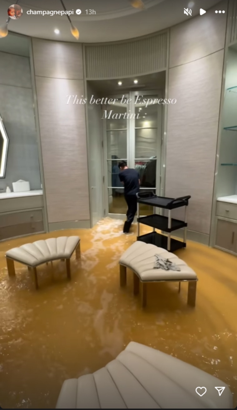 Drake's Toronto mansion floods with muddy water