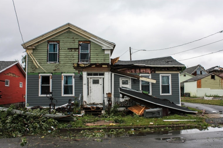 Storm damage in Rome New York 