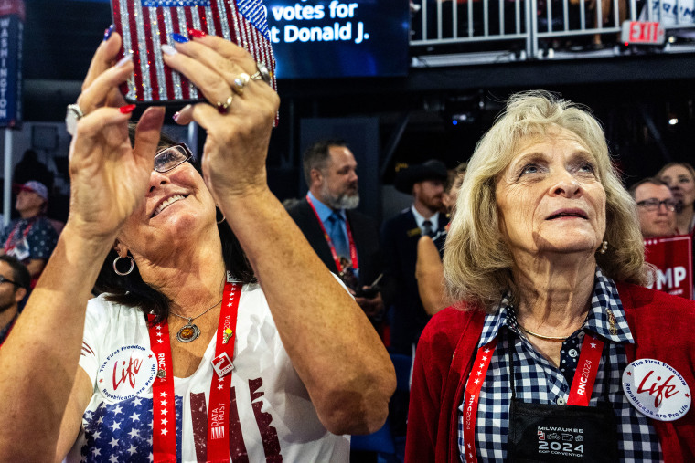 MILWAUKEE, WISCONSIN: Utah delegates Kim Delgrosso and Gayle Ru